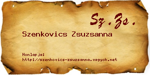 Szenkovics Zsuzsanna névjegykártya