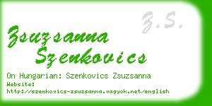 zsuzsanna szenkovics business card